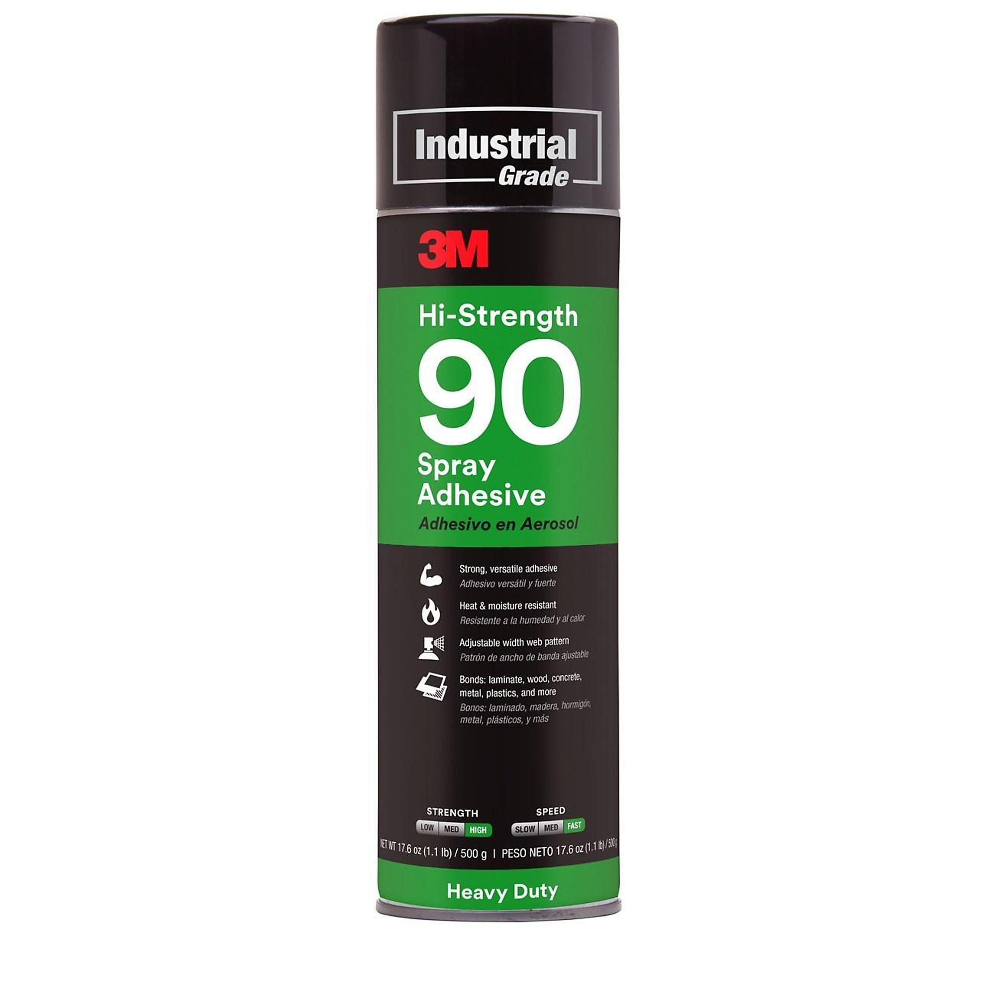 3M, Spray Adhesive Hi-strength 90 spray 24 fl oz, Model# MMM2120030023